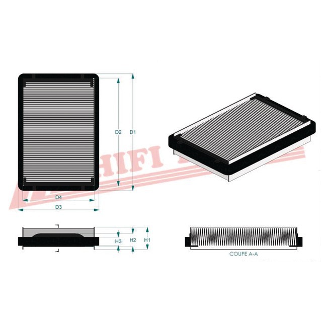 Filtre Habitacle SC 90086 Hifi Filter référence fournisseur HIFSC90086